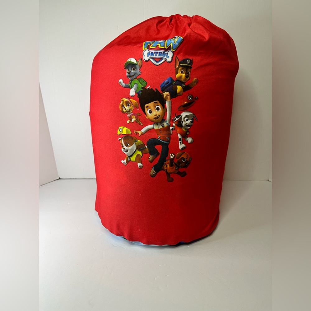 Nickelodeon Paw Patrol Kids Sleeping Bag‎ Cover Carrying Bag 28”x 56” Red Blue